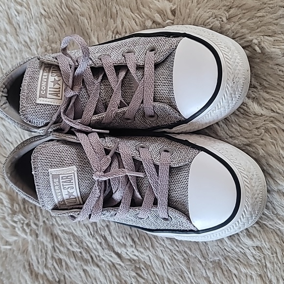 Converse Madison grey knit lo cut shoe ladies sz 6 - Picture 4 of 6